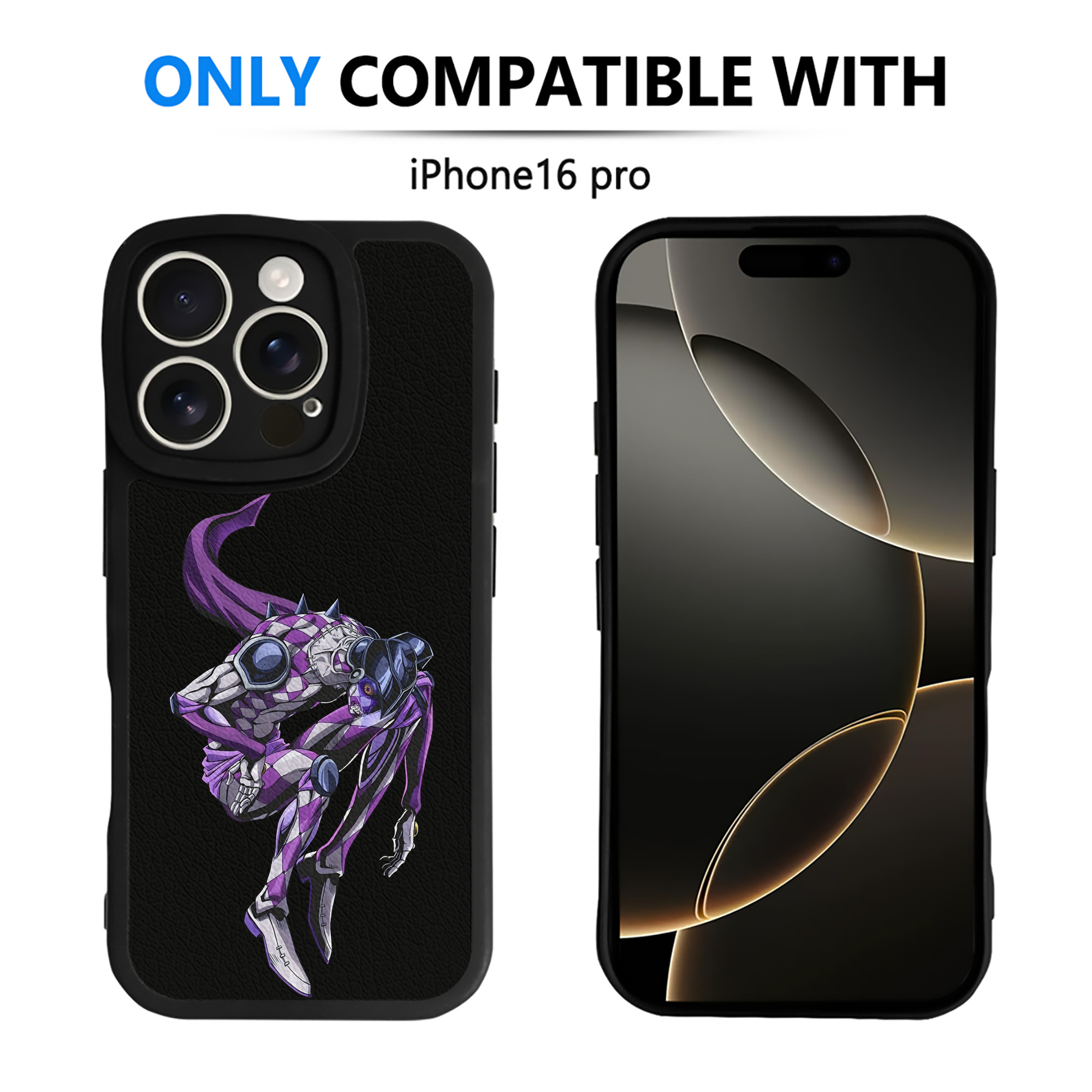 （画像用） ジョジョの奇妙な冒険 パンナコッタ?フー JoJo's Bizarre Adventure Pannacotta Fugo 【iPhone 16シリーズ対応】シリコンスマホケース（レザー調） 材質：シリコン